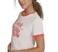 Starter Women's Cotton Look for The Star Graphic T-Shirt