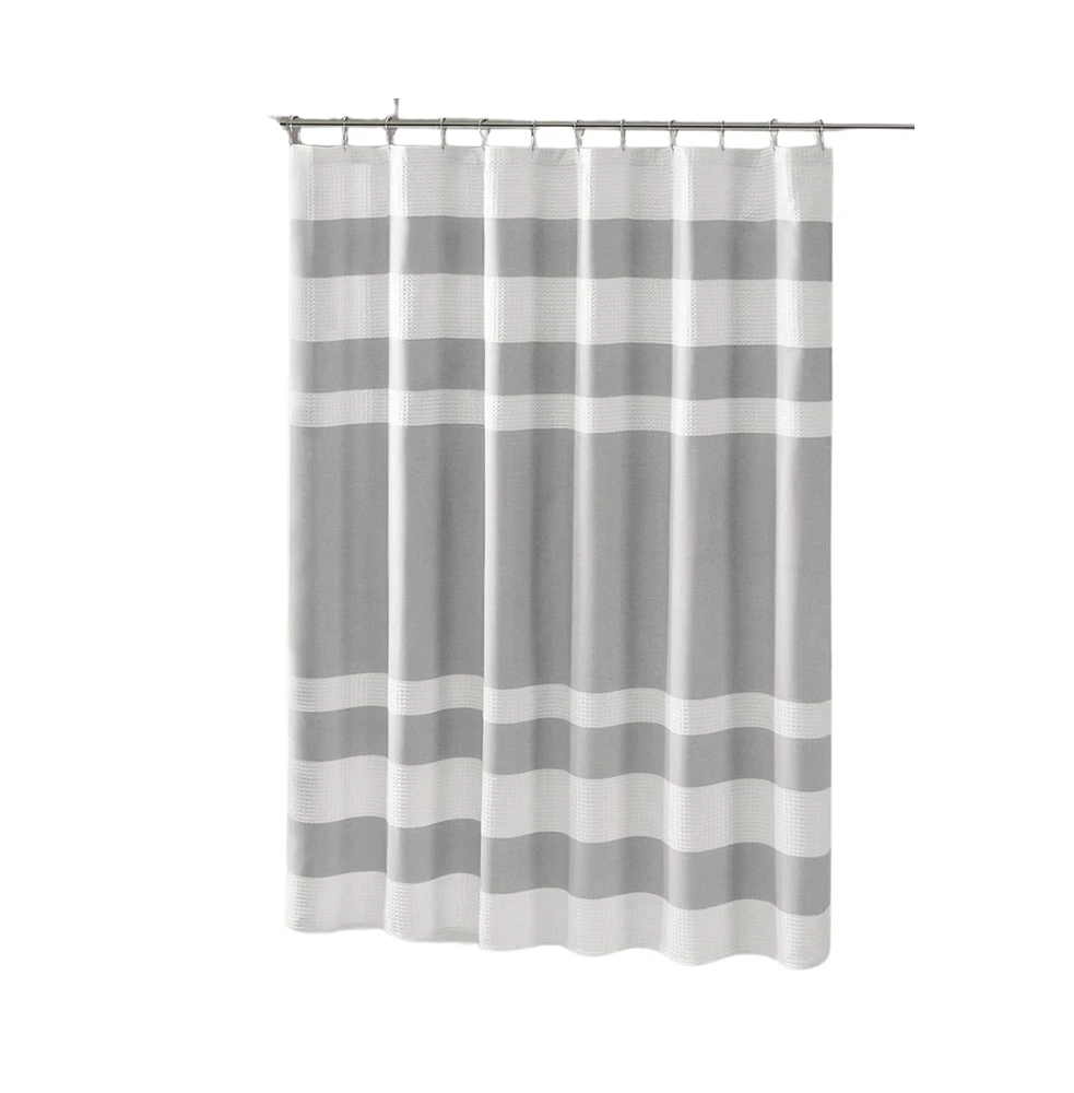 Home Outfitters Grey Shower Curtain 72x72", Shower Curtain for Bathrooms, Classic