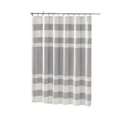 Home Outfitters Grey Shower Curtain 72x72", Shower Curtain for Bathrooms, Classic