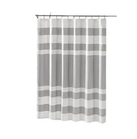 Home Outfitters Grey Shower Curtain 72x72", Shower Curtain for Bathrooms, Classic