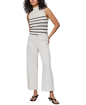 Sanctuary Women's League High-Rise Crop Wide-Leg Jeans