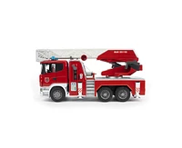 Bruder 1/16 Scania Super 560R Fire Engine Truck with Ladder, Water Pump & Lights & Sounds