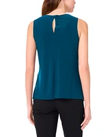 Msk Women's Scalloped-Hem Tank Top
