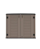 Mondawe Weatherproof Resin Outdoor Storage Cabinet (Single-Tier)