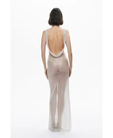 Nocturne Women's Beaded Embroidered Maxi Dress