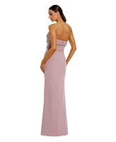 Mac Duggal Women's Strapless Sweetheart Crepe Gown