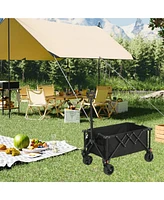 Mondawe Heavy Duty Folding Wagon with All-Terrain Wheels