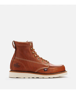 Thorogood Men's American Heritage 6" Tobacco Moc Toe Work Boots for Men