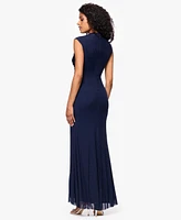 Betsy & Adam Women's Studded Sleeveless Sheath Dress