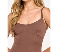 Seni & Cade Juniors' Drop-Waist Sleeveless Fit Flare Dress