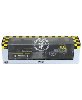 1/64 M2 1978 Dodge 100 Warlock 1944 Jeep Mb & Trailer Oehme Bros War Garage