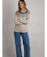 Weird Fish Women's Sinatra Patterned Knit Jumper
