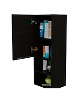 Savona Medicine Single Door Cabinet, Two Interior Shelves, External White