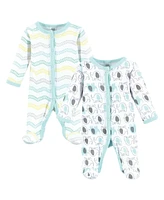 Luvable Friends Baby Boys Cotton Preemie Sleep and Play, Elephants, Preemie
