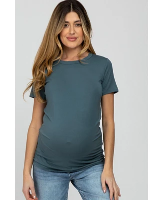 Pinkblush Maternity Blue Basic Short Sleeve Top