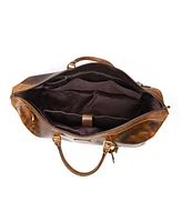 20 Inch Eclipse Leather Duffle Bag with Leather Wallet