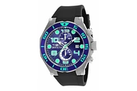 Invicta Men's Pro Diver Quartz Multifunction Blue Dial Polyurethane Watch