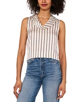 Vince Camuto Women's Sleeveless Cowlneck Blouse