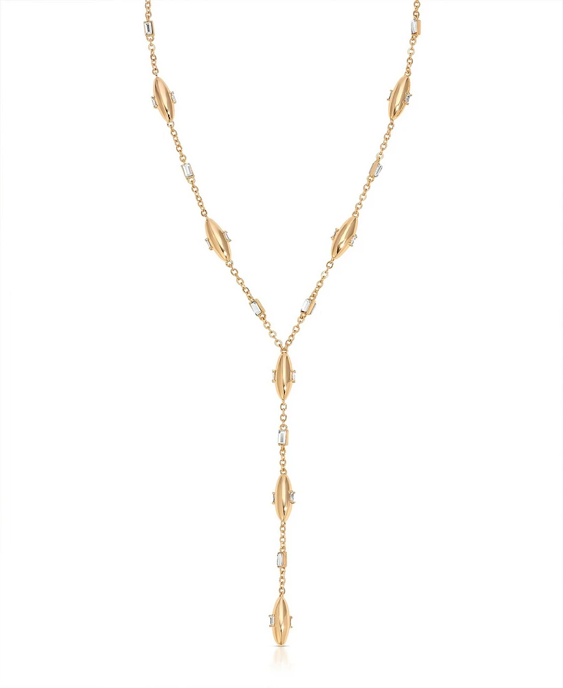Ettika Oval Dome Lariat Necklace