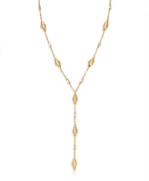 Ettika Oval Dome Lariat Necklace