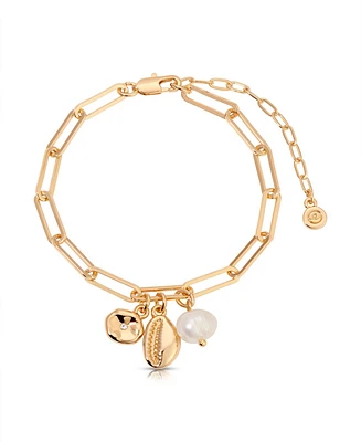 Ettika Golden Shore Charm Bracelet