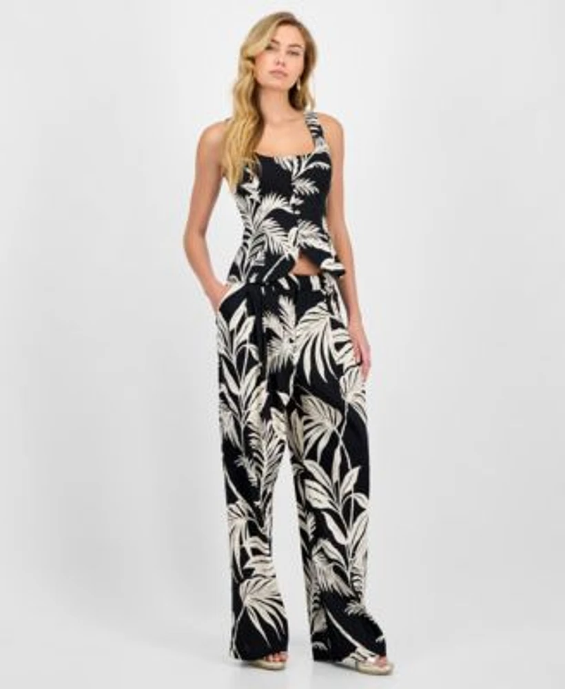 Guess Womens Jemma Sleeveless Top Jemma Wide Leg Pants