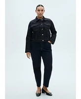 Mango Women's Pocket Detail Denim Jacket