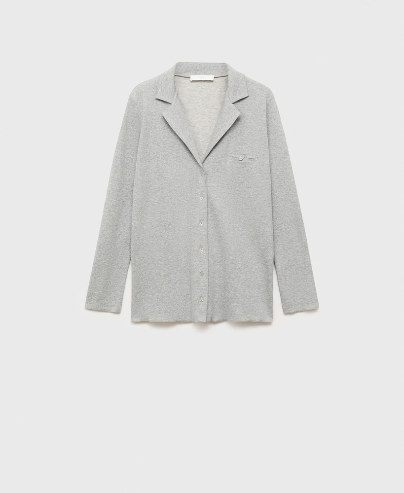 Mango Women's Double-Sided Cotton Shirt