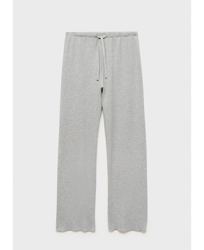 Mango Women's Double-Sided Cotton Pajama Pants