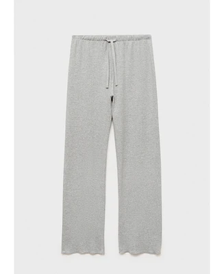 Mango Women's Double-Sided Cotton Pajama Pants