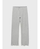 Mango Women's Double-Sided Cotton Pajama Pants