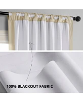 Half Price Drapes Neutral Ground Signature Velvet Blackout Curtain