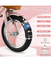 Kids Retro Bike with Adjustable Height and Basket Fun and Stylish Bicycle
