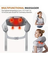 Sugift Deep Tissue 6D Neck Massager Cordless Shiatsu Shoudler Massager with Heat Therapy