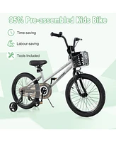 Kids Bike with Adjustable Seat and Transparent Chain Cover