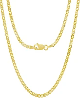 Steeltime Unisex 14K Gold Plated Mariner Superflat Necklace
