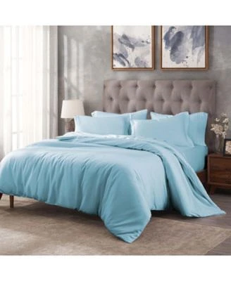 Superior Egyptian Cotton 400 Thread Count Solid Luxury Duvet Cover Set