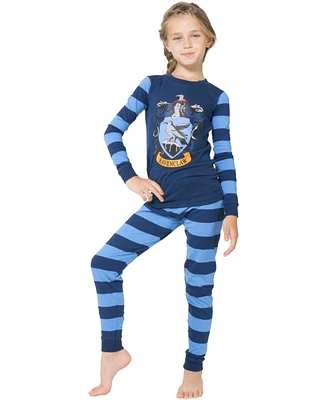 Harry Potter Toddler Boys Intimo Hogwarts All Houses Crest Tight-Fit 2 Pc Pajama Set