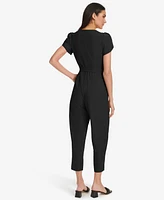Calvin Klein Women's Short-Sleeve Tapered Jumpsuit