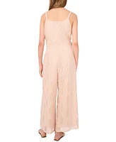 Sam & Jess Women's Sleeveless V-Neck Lace-Mesh Top