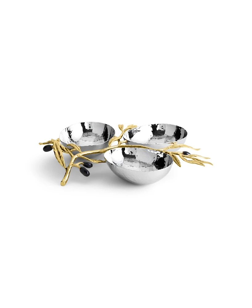 Michael Aram Olive Branch Triple Dish