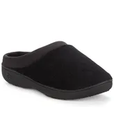 Isotoner Signature Microterry Pillowstep Slippers with Satin Trim