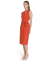 Calvin Klein Women's Sleeveless Midi Sheath Dress