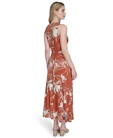 Calvin Klein Women's Sleeveless V-Neck A-Line Dress