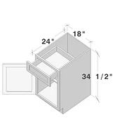 Casainc W18" X H34.5" D24" Kitchen Cabinet Base