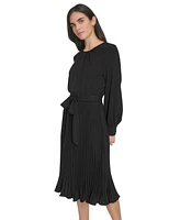 Calvin Klein Women's Long-Sleeve Midi Dress