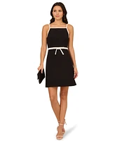 Adrianna Papell Women's Sleeveless Crepe A-Line Dress