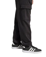 adidas Men's All Season Fleece Loose Cargo Open Hem Pants