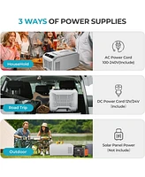 Cowsar 12 Volt Electric Cooler, 15.79QT(15L) Car Fridge, Portable Refrigerator with Intelligent Control Panel, 12V Cooler