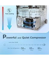 Cowsar Car Refrigerator 12 Volt Mini Fridge 41 Quart 45L Portable Freezer Electric Cooler Intelligent Control Panel -4